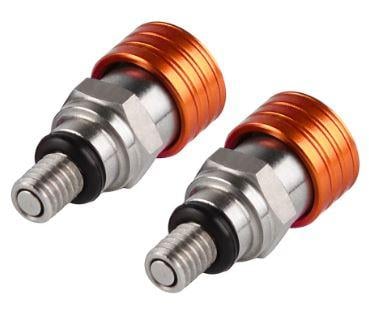 PRO FORK AIR BLEEDER SET/2 KTM M4X0.7 ORANGE 2005-2019 KTM SX SXF EXC EXCF XC XCF XCW XCFW 85-500