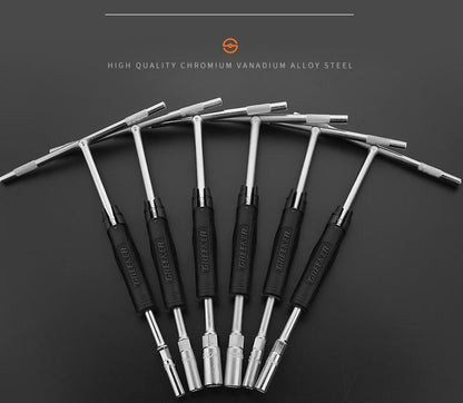 10mm T HANDLE Hex Socket Spinner Wrench, ROTATING GRIP