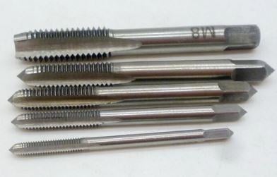 TAP Set-5 HSS M3 M4 M5 M6 M8, MULTIPLE THREADS / SIZES