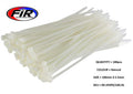 NYLON CABLE ZIP TIES - NATURAL, 100mm x 2.5mm - PACK OF 100
