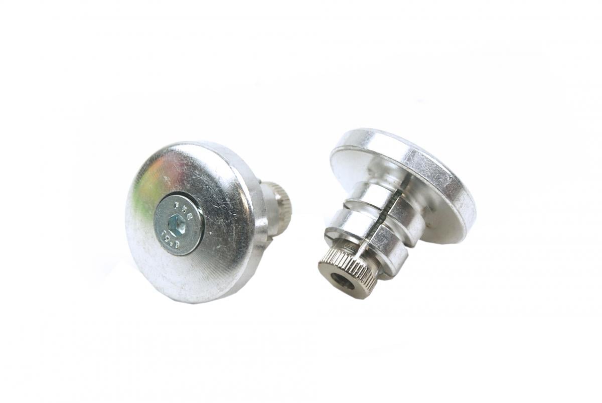 BAR ENDS 18mm SILVER