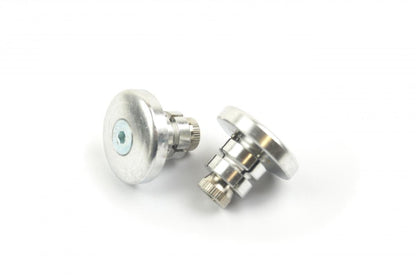 BAR ENDS 18mm SILVER