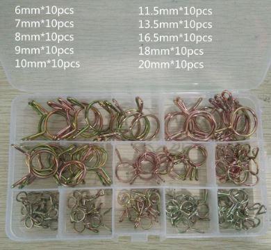 100Pcs HOSE CLAMP HIGH QUALITY 6mm – 20mm RANGE