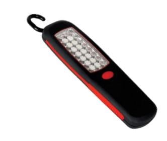 24LED MAGNETIC WORK LIGHT / TORCH, MECHANICS ENGINE FLASH / HANGING HOOK