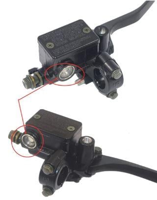 MASTER CYLINDER BRAKE RESERVOIR SIGHT GLASS + GASKET 18mm