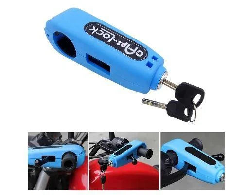 HANDLEBAR GRIP LEVER LOCK – GREEN – ANTI THEFT SAFETY DEVICE