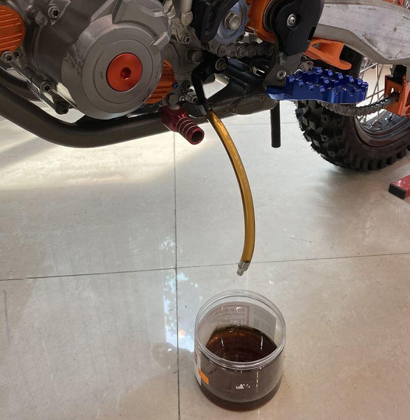 OIL FILTER DRAIN TOOL KTM, ORANGE / WITH ZIP TIES