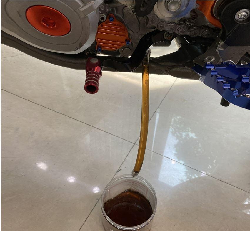 OIL FILTER DRAIN TOOL KTM, ORANGE / WITH ZIP TIES