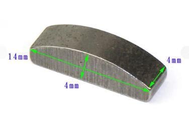 WOODRUFF KEY 4.00 x 14.00 x 4.00mm (PACK OF 4)