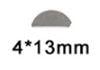 WOODRUFF KEY 3.00 x 12.20 x 5.00mm (PACK OF 4)