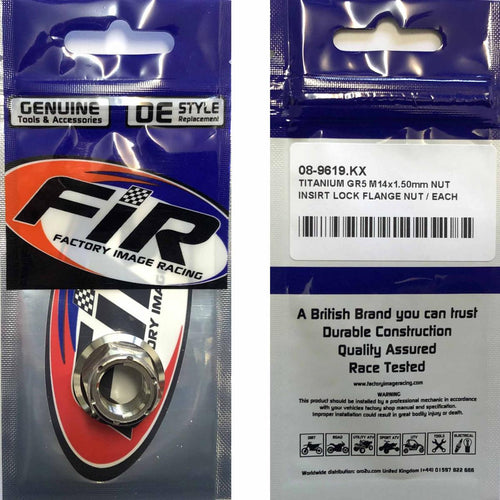 TITANIUM GR5 M14X1.50mm NUT, INSIRT LOCK FLANGE NUT / EACH