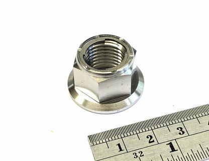 TITANIUM GR5 M14X1.50mm NUT, INSIRT LOCK FLANGE NUT / EACH