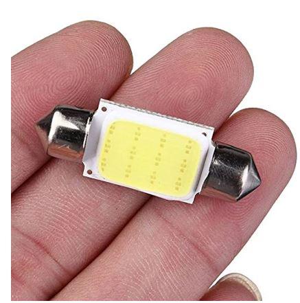 (Pack of 2) 12 White LED Bulb 12V 36mm COB Dome Festoon C5W DC 6411 6413 6418
