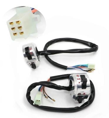 HANDLEBAR SWITCH SET RH & LH CONTROLS CAFE RACER CLASSIC