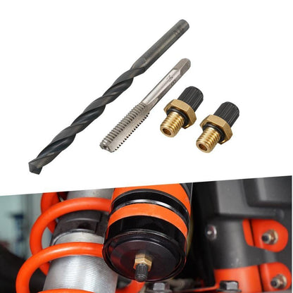 2pcs Shock Schrader Valve, Tap & Drill Nitrogen Universal