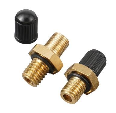 2pcs Shock Schrader Valve, Tap & Drill Nitrogen Universal