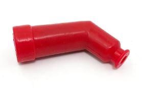 SPARK PLUG CAP RUBBER RED 120° UNIVERSAL FITMENT
