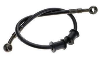 BLACK HYDRAULIC BRAIDED BRAKE HOSE LINE 23.60 600mm UNIVERSAL