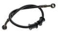 BRAIDED STEEL BRAKE OIL HOSE LINE UNIVERSAL 120cm 47.20 BLACK HYDRAULIC BRAKE PIPE