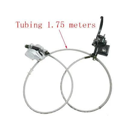 FRONT DISC BRAKE KIT LH ATV MASTER CYLINDER CALIPER HOSE
