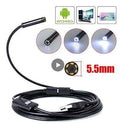 TYPE-C ANDROID ENDOSCOPE HD CAMERA 5.8mm IP67 WATERPROOF 6 LED ADJUSTABLE BORESCOPE