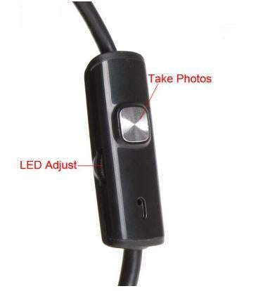 TYPE-C ANDROID ENDOSCOPE HD CAMERA 5.8mm IP67 WATERPROOF 6 LED ADJUSTABLE BORESCOPE