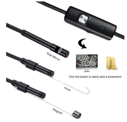 TYPE-C ANDROID ENDOSCOPE HD CAMERA 5.8mm IP67 WATERPROOF 6 LED ADJUSTABLE BORESCOPE