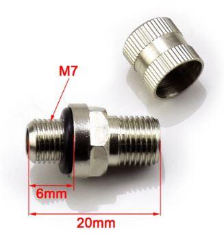 SHOCK SCHRADER VALVE M7 X 0.75mm STAINLESS