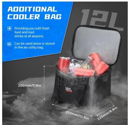 ATV CARGO STORAGE BAG, (SET OF 2) FRONT or REAR MOUNT