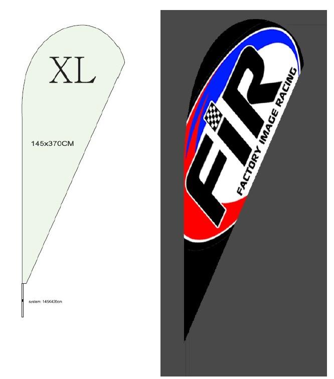 TEARDROP PROMOTIONAL FLAG (145 X 370)