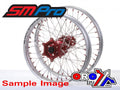 19x2.15 WHEEL HON GLOSS SILVER/ GLOSS RED, GLOSS SILVER RIM, GLOSS RED HUB, GLOSS RED NIPPLES RED, SP047.03.81.00.03 MX-9121