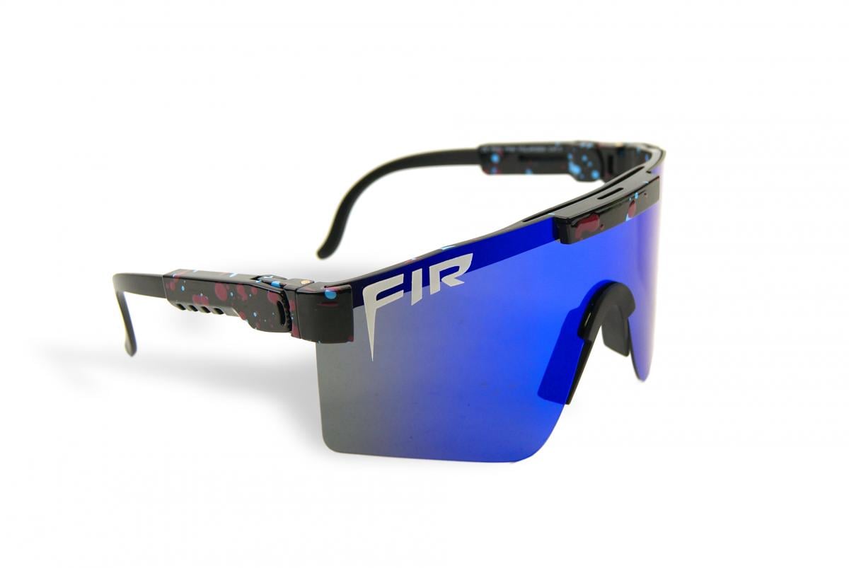 WRAP AROUND FIR SUNGLASSES, UV400 POLARISED LENSES / BLUE & BLACK