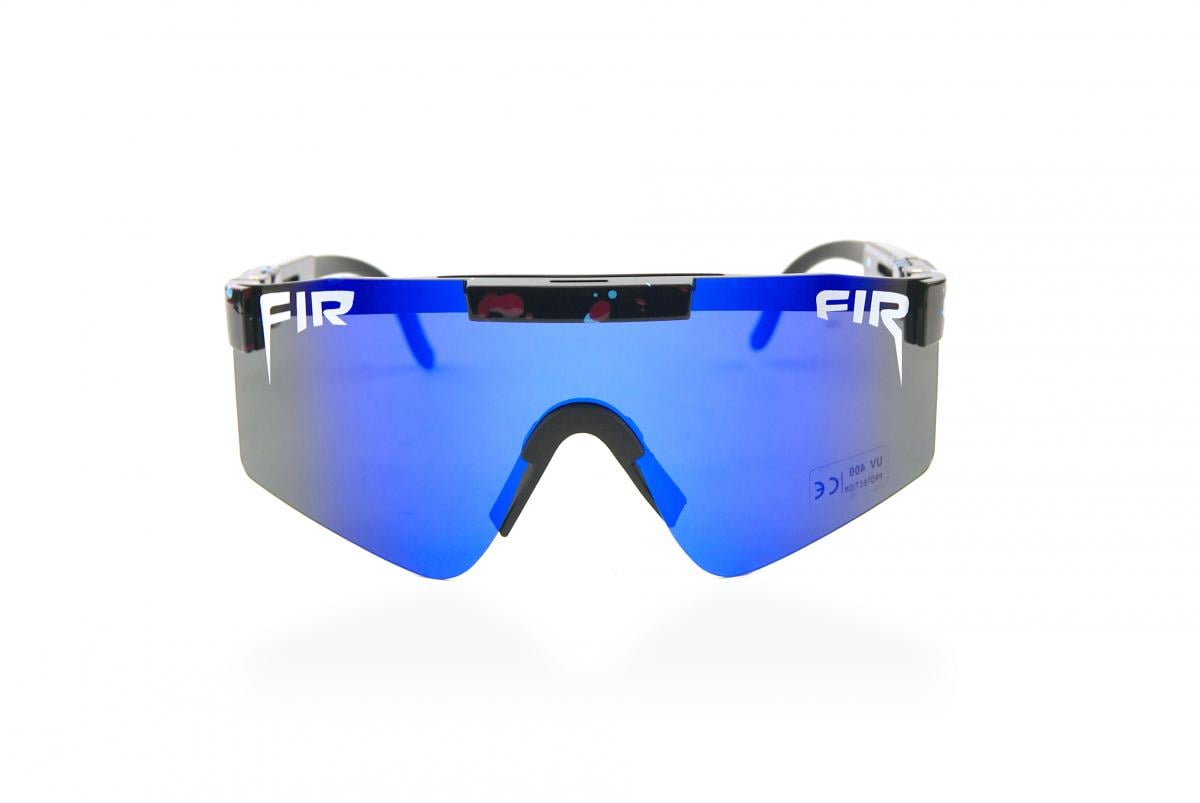 FIR Blue & Black Wrap Around Sunglasses Polarised UV400