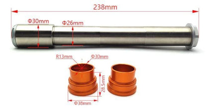 FRONT SPINDLE & BUSH KIT 02-15 KTM 54809012000 54809081000