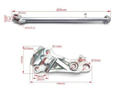 Side Stand Assembly Yamaha 250 450 WR FR FK F YZ FX 5UM-27311-E1-00 2GB-21447-00-00