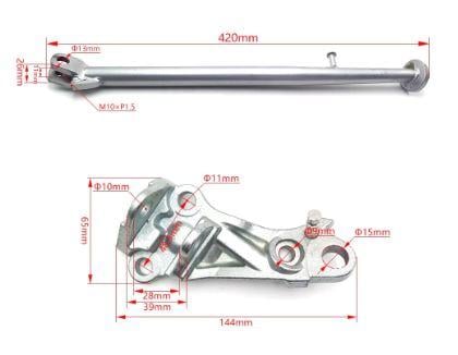 Side Stand Assembly Yamaha 250 450 WR FR FK F YZ FX 5UM-27311-E1-00 2GB-21447-00-00