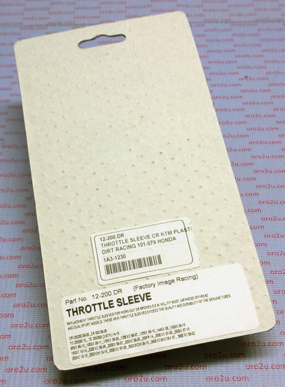 THROTTLE SLEEVE CR KTM PLASTIC, DIRT RACING 101-079 HONDA