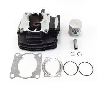 CYLINDER & PISTON KIT WITH GASKETS 56.00mm STD 74-81 YAMAHA DT125 4-STUD HEAD
