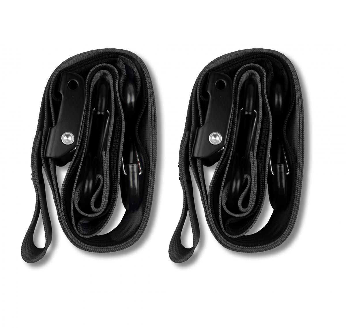 TIE DOWNS 38mm 1.5 BLACK & BLACK, 500KG