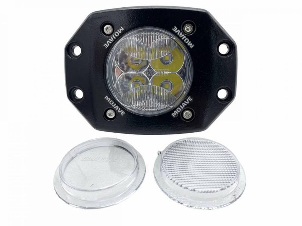 TIGER LIGHTS - DUAL FLUSH MOUNT LED SPOT LIGHT KIT 3 12/24V MOJAVE TLM3-FM-KIT