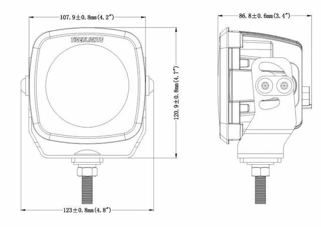 TIGER LIGHTS - SINGLE LED SPOT LIGHT 4 12/24V MOJAVE TLM4