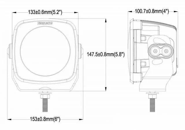 TIGER LIGHTS - SINGLE LED SPOT LIGHT 5 12/24V MOJAVE TLM5