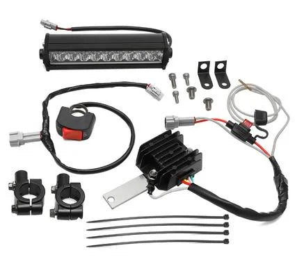 7/8 22MM LED HEADLIGHT BAR UNIVERSAL, VOLTAGE REGULATOR INCLUDED, KTM HUSQVARNA GASGAS HONDA YAMAHA