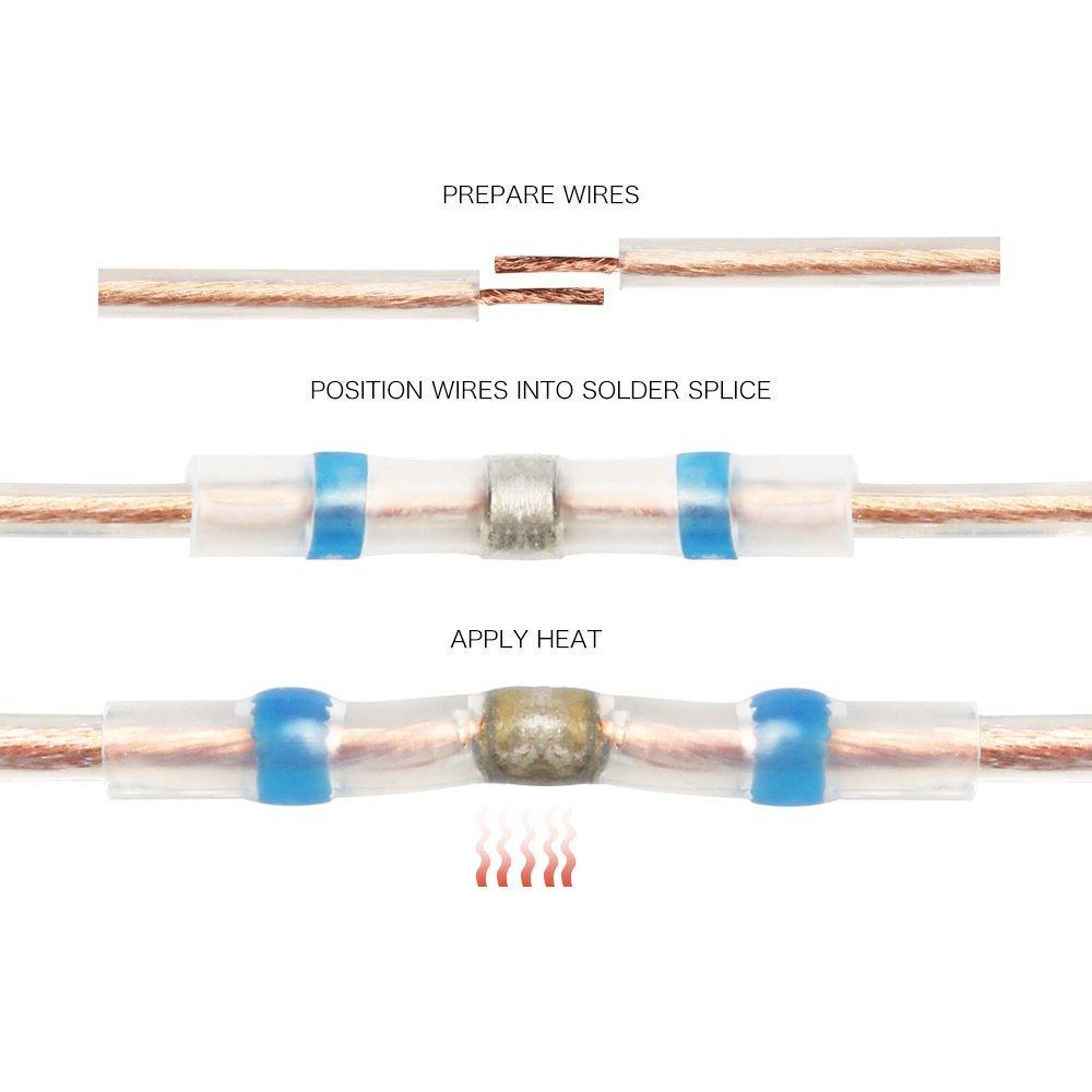 CONNECTOR WIRE KIT HEAT SOLDER SEAL, PACK OF 100, 10238