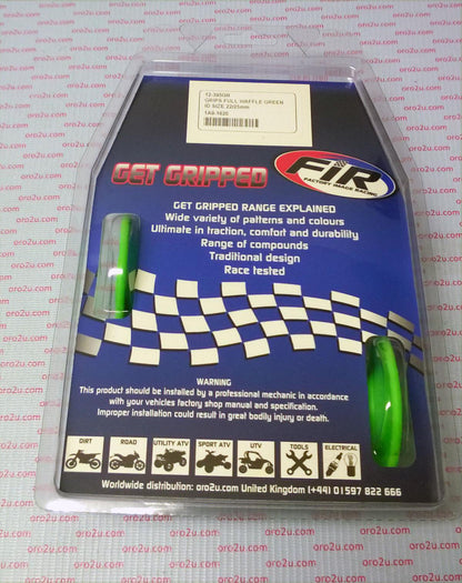 GRIPS FULL WAFFLE GREEN, ID SIZE 22/25mm