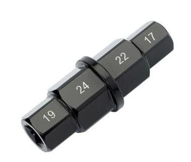 HEXAGON AXLE SPINDLE DRIVER REMOVAL TOOL, 17, 19, 22 and 24mm. 3/8 Square Drive