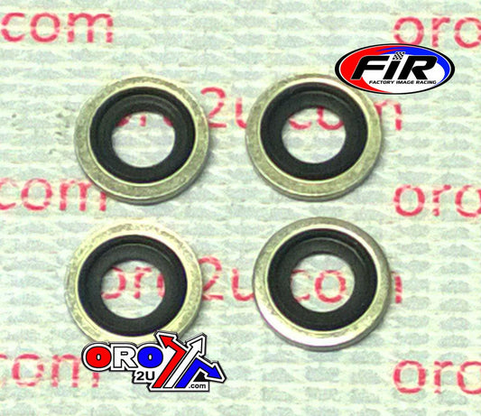 BONDED SEALING WASHER M6 PK4, M6x10x1mm / SELF CENTERING