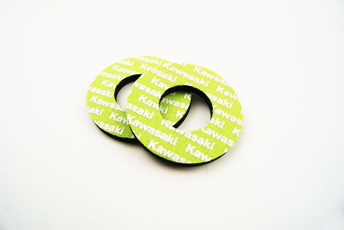 GRIP DONUTS GREEN KAWASAKI, PAIR