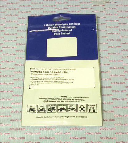 GRIP DONUTS ORANGE KTM, PAIR