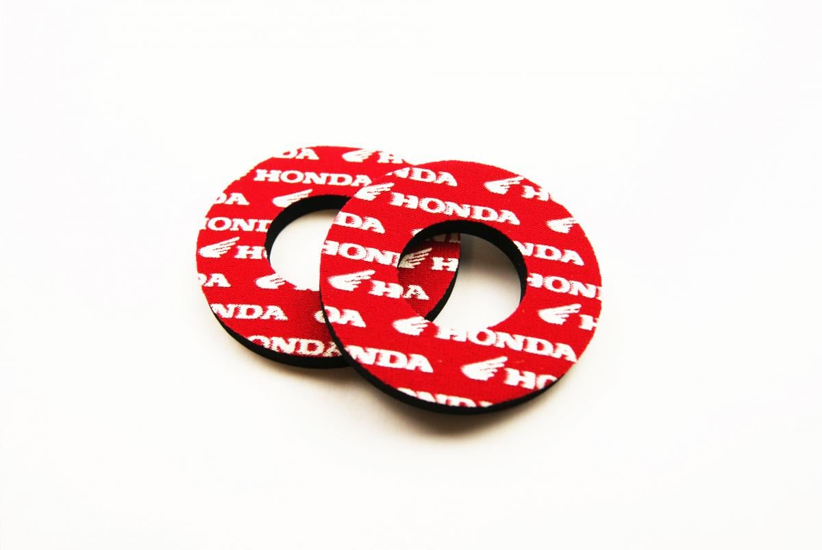 GRIP DONUTS RED HONDA, PAIR